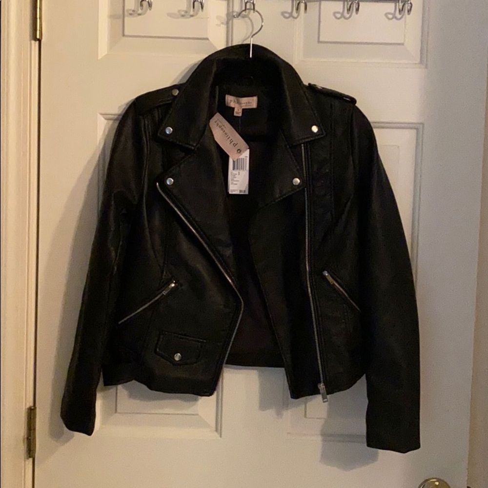 Brand new Philosophy faux leather jacket!
